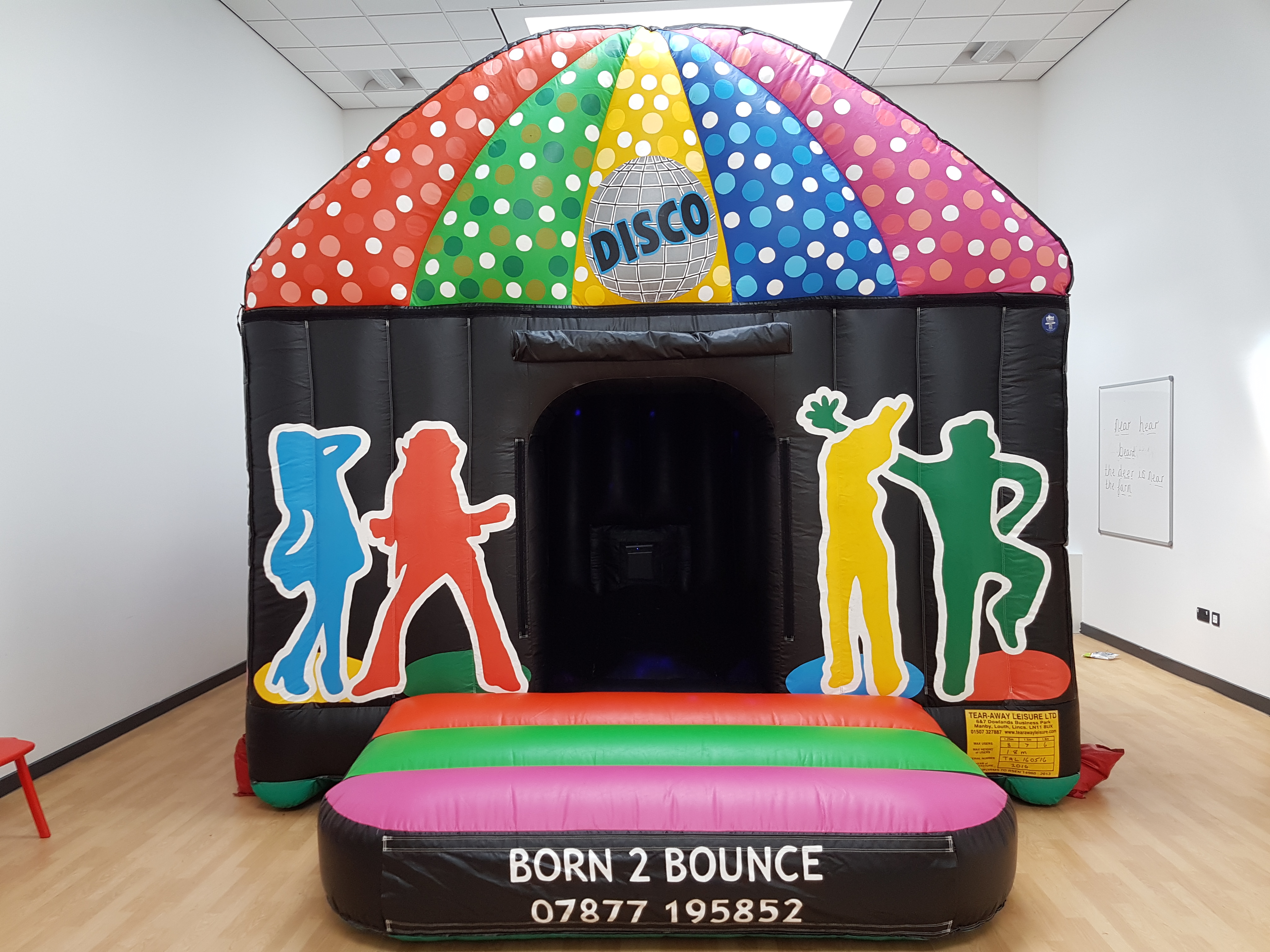 Professional disco bouncy castle hire in Stockport.
