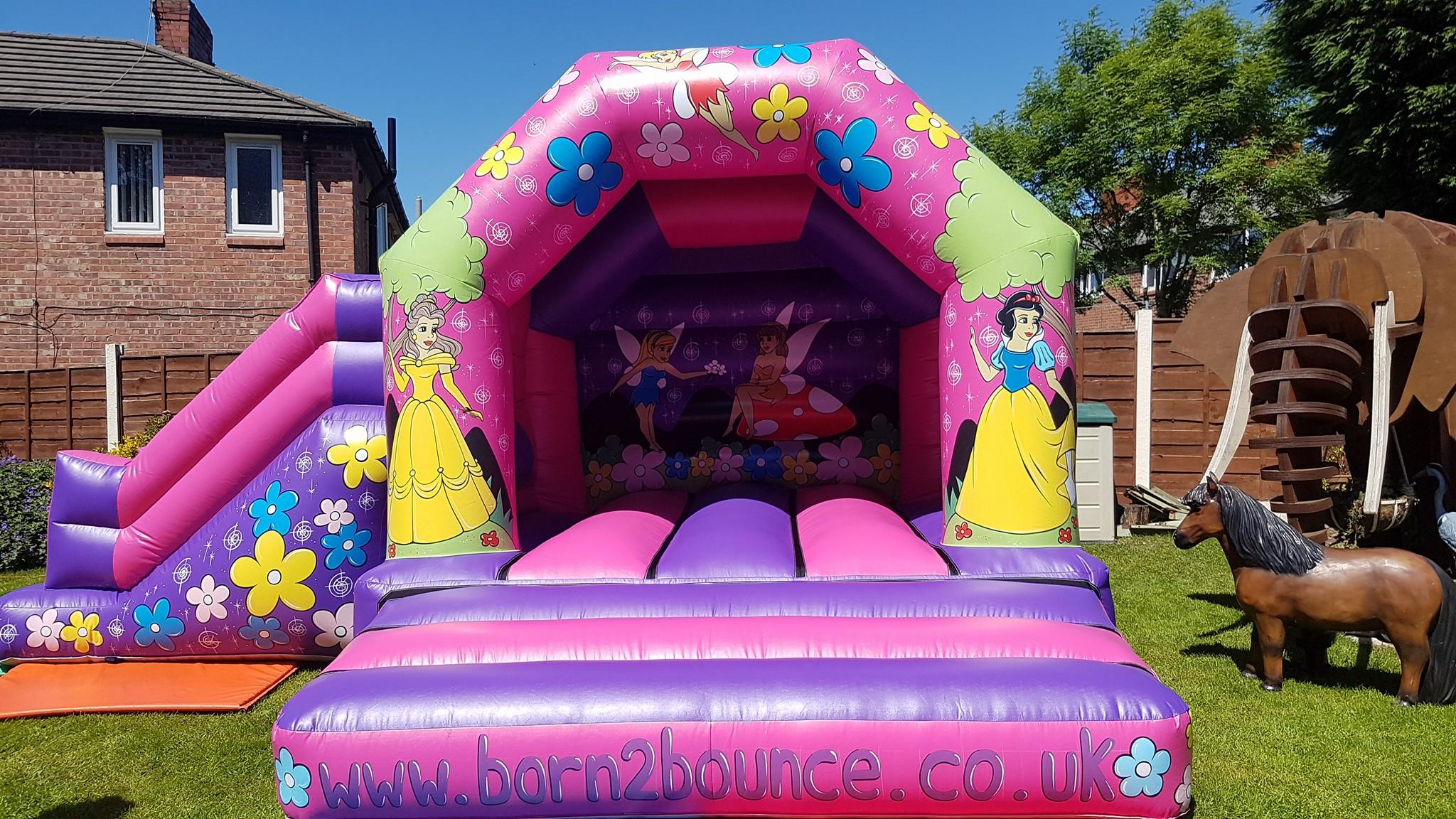 Professional princess bouncy castle hire in Stockport.